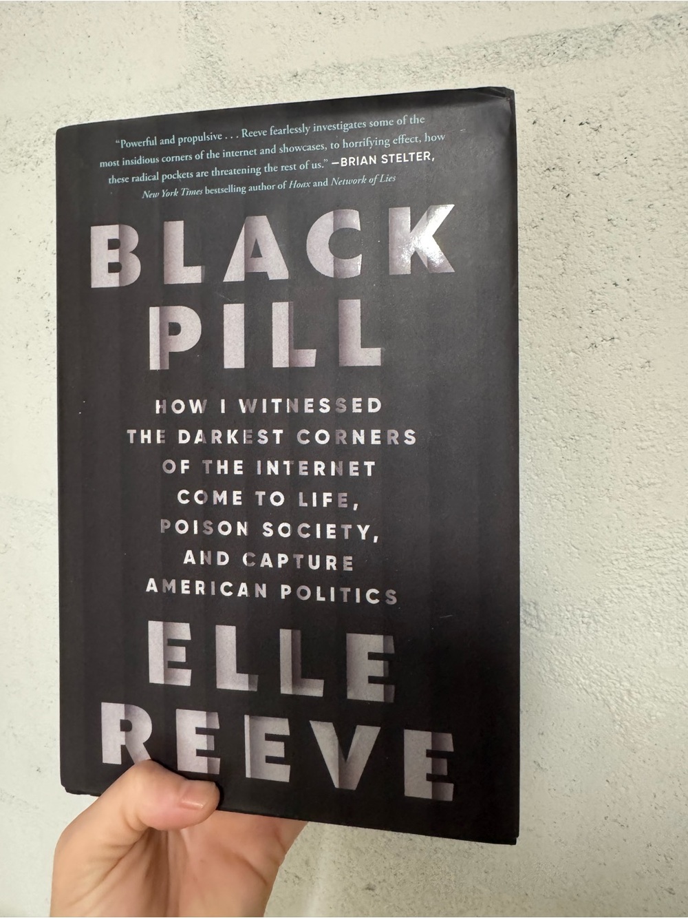 Elle Reeve Black Pill Hardcover Book - Black
